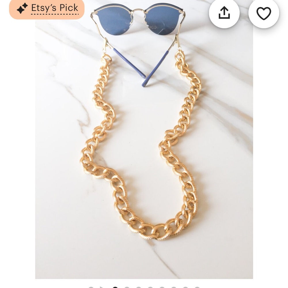 Gold Rope Sunglasses Chain - Picture 3 of 5